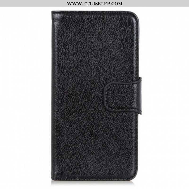 Etui Folio do Oppo A54 5G / A74 5G Dwoina Skóry Nappa